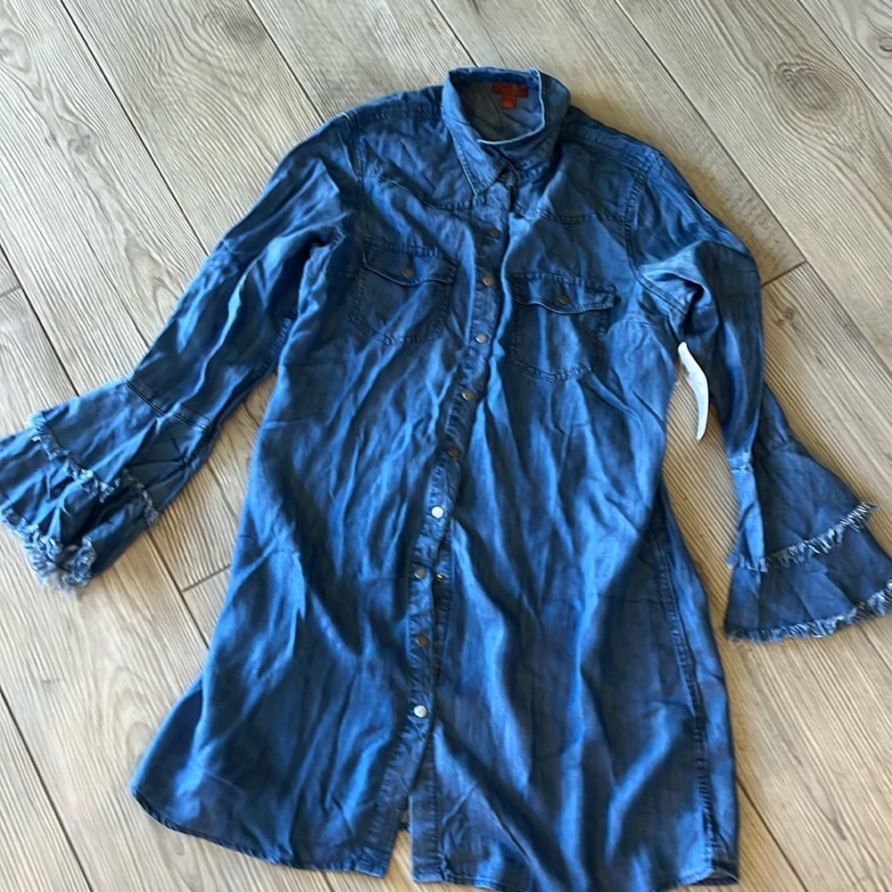 Cute denim look dress